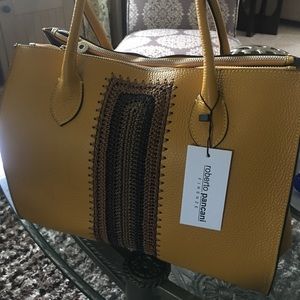 Roberto Pancani Firenze Leather Satchel Handbag NWT!!